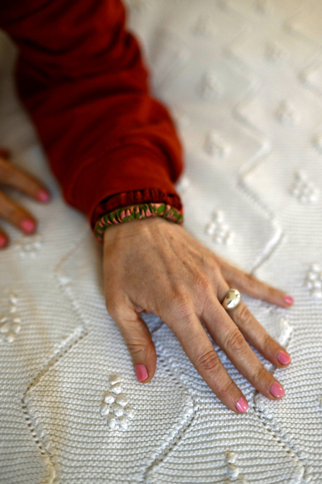 Pink & Green stripes Brunchie