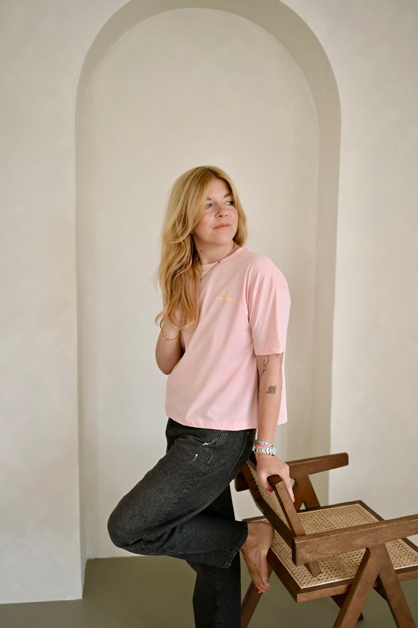 Sarah t-shirt in light pink