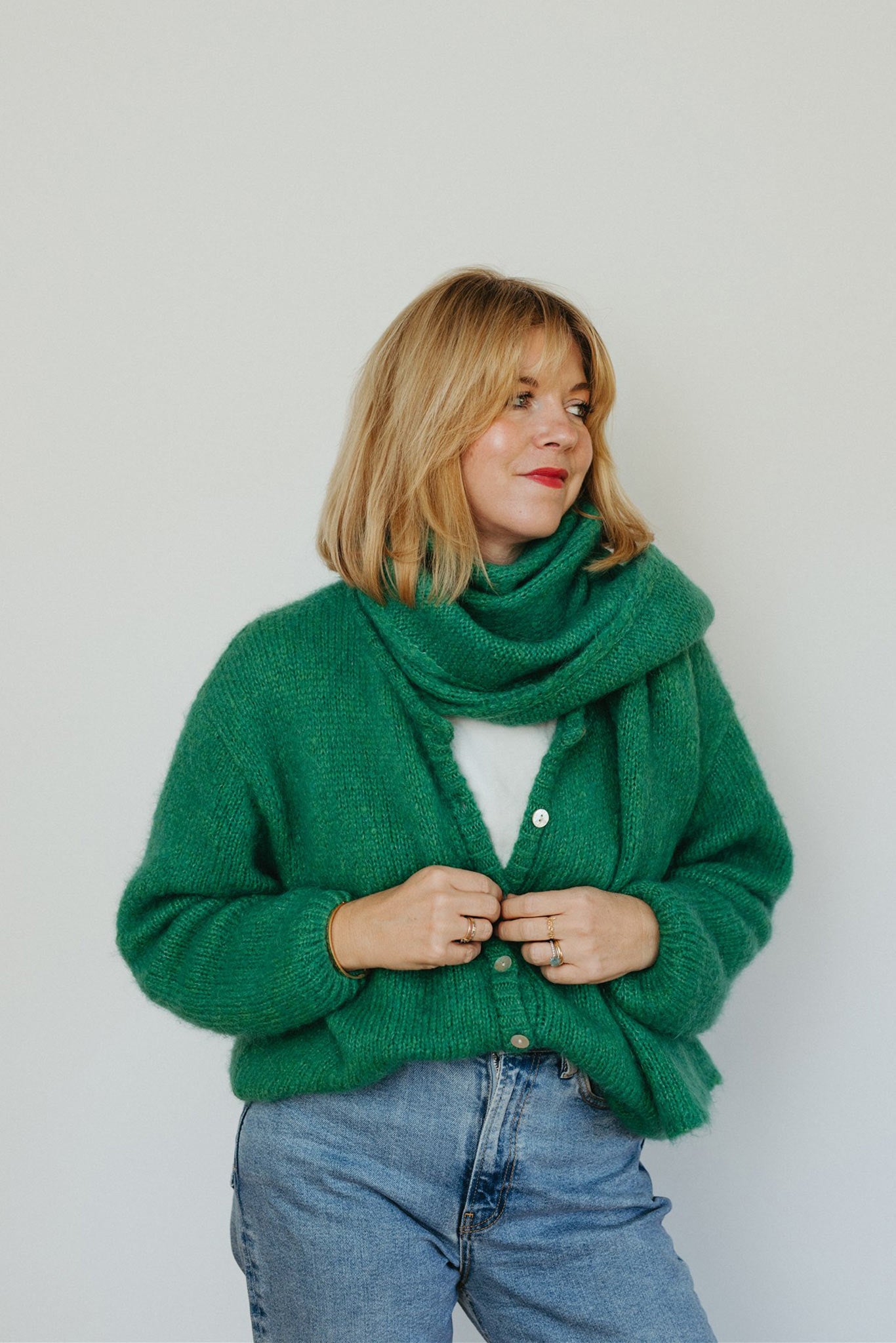 Sandy scarf in green