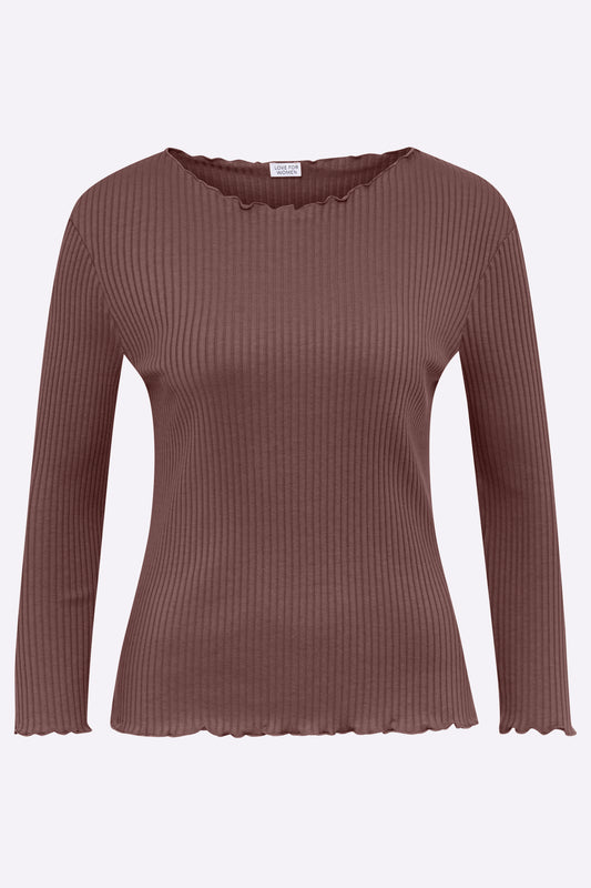 Tina Ripp Shirt in rum raisin