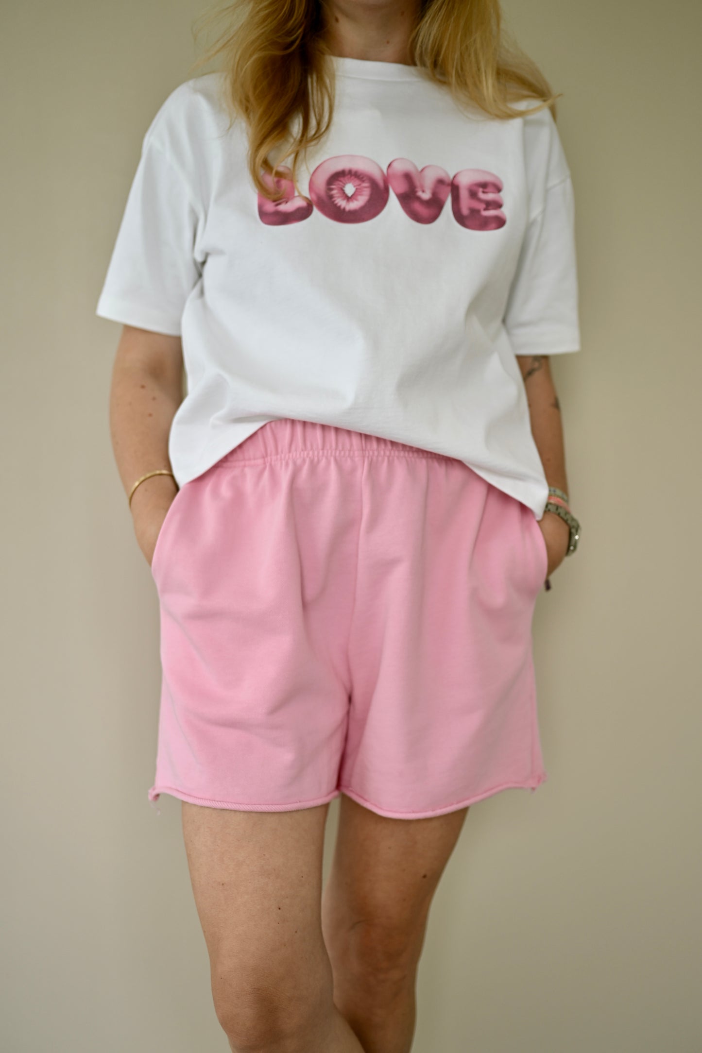 Sally shorts in candy pink