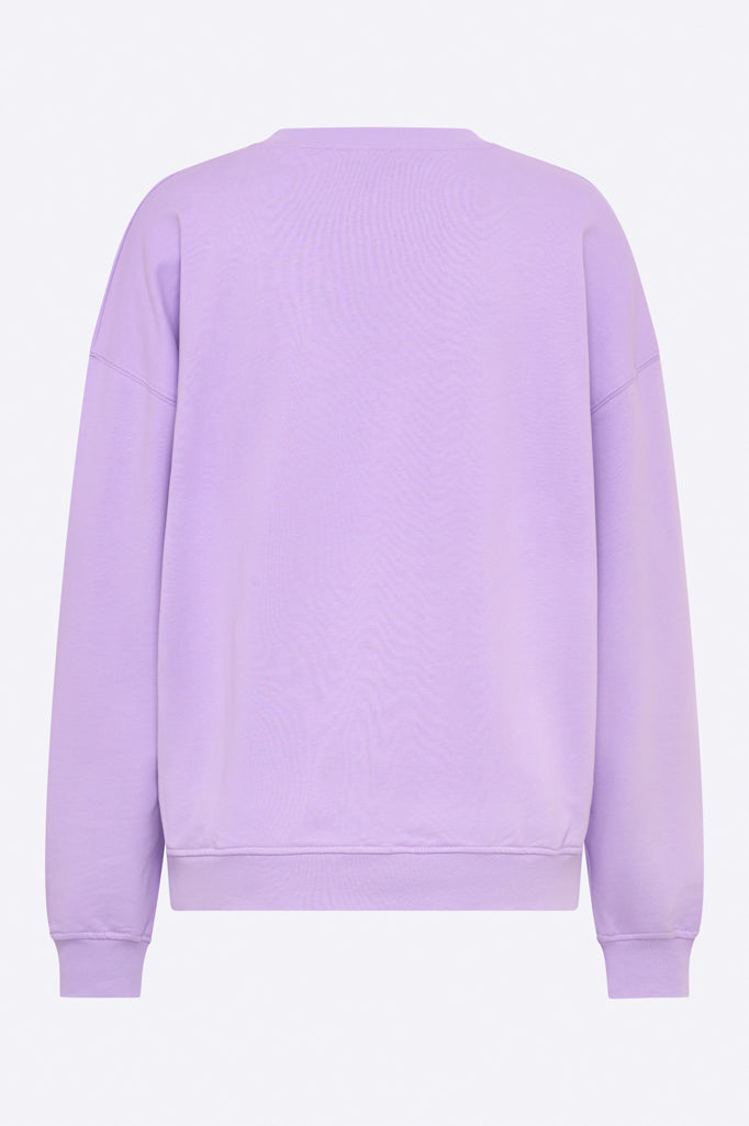 Emma sweater in lilac with little bow embroidery