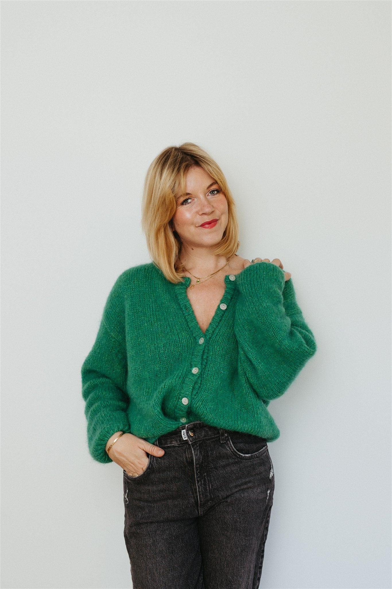 Carla cardigan in green