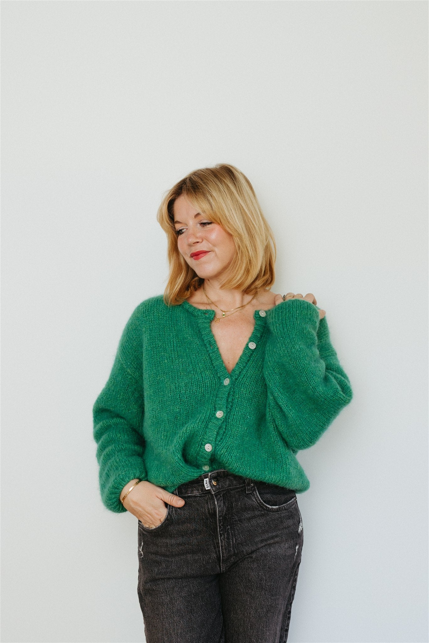 Carla cardigan in green