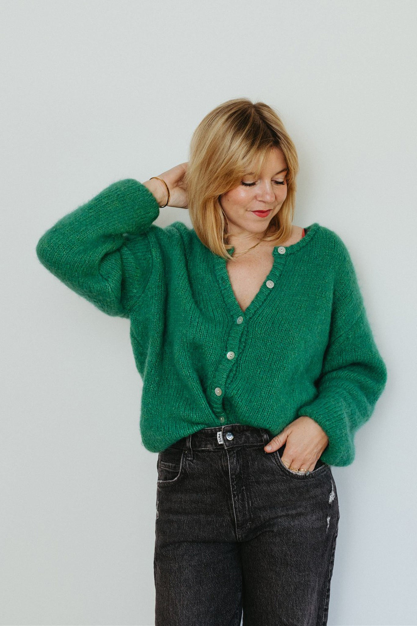 Carla cardigan in green