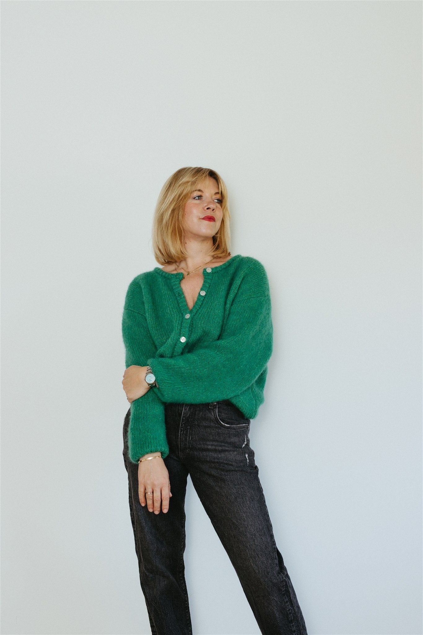 Carla cardigan in green